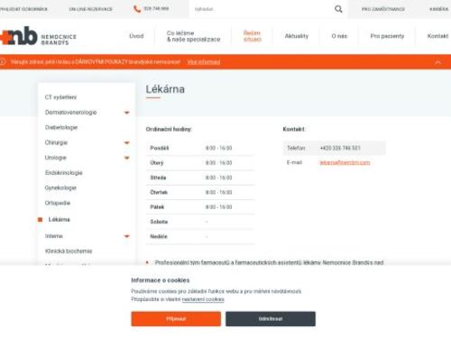 Lékárna Nemocnice Brandýs nad Labem