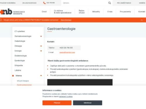 Gastroenterologie Nemocnice Brandýs nad Labem