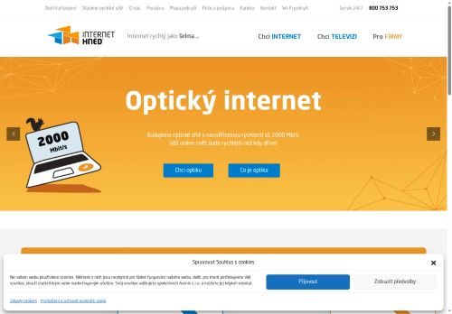 Webové stránky ARENIS s.r.o., Spálené Poříčí