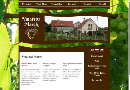 Zobrazit webové stránky Markovy vinné sklepy Olbramovice