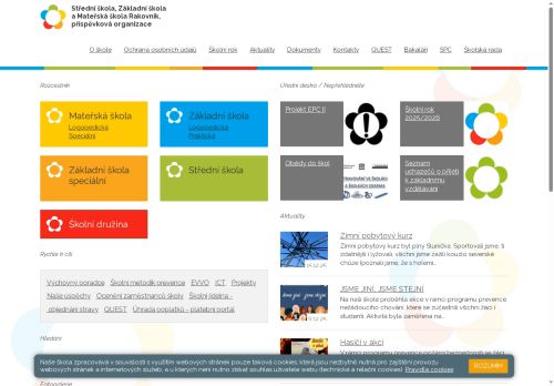 Zobrazit webové stránky Střední škola, Základní škola a Mateřská škola Rakovník