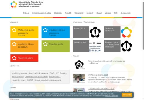 Zobrazit webové stránky Střední škola, Základní škola a Mateřská škola Rakovník