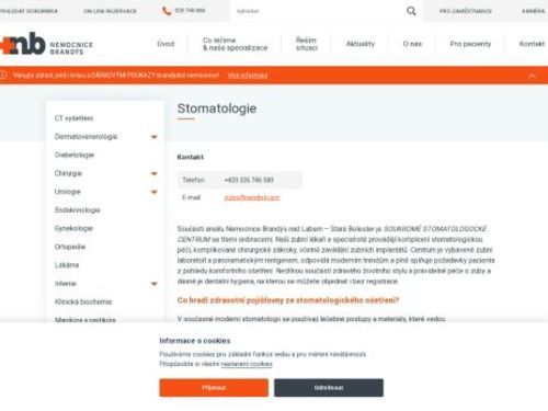 Stomatologie Nemocnice Brandýs nad Labem