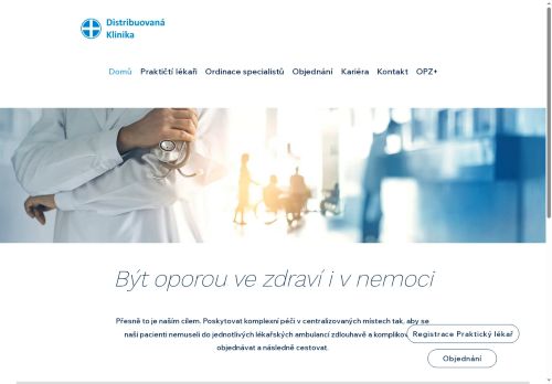 Zobrazit webové stránky Praktický lékař pro dospělé - Distribuovaná klinika s.r.o.