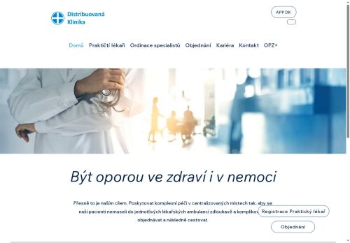 Zobrazit webové stránky Praktický lékař pro dospělé - Distribuovaná klinika s.r.o.