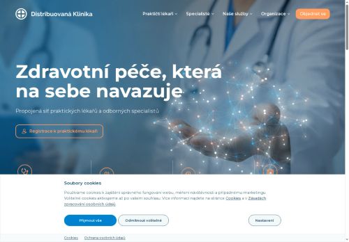 Zobrazit webové stránky Praktický lékař pro dospělé - Distribuovaná klinika s.r.o.