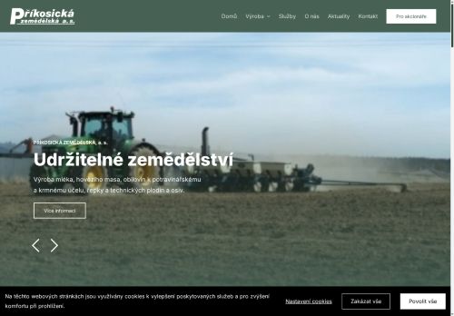Příkosická zemědělská a.s. nabízí práci na pozici Hlavní účetní v obci Mirošov