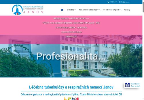 Léčebna tuberkulózy a respiračních nemocí Janov nabízí práci na pozici Prodavač/ka v obci Mirošov