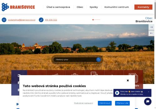 Zobrazit webové stránky Obecní úřad Branišovice