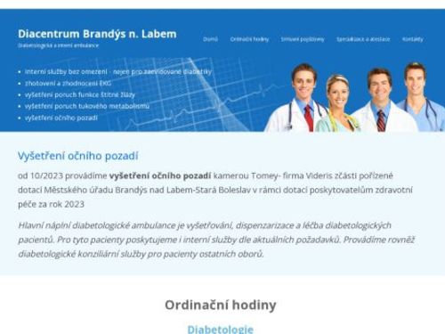 Diabetologická a interní ambulance - Diacentrum Brandýs n.L. - MUDr. Šárka Kopecká