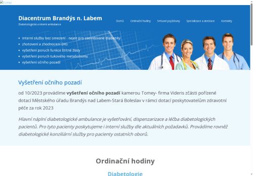 Zobrazit webové stránky Diabetologická a interní ambulance - Diacentrum Brandýs n.L. - MUDr. Šárka Kopecká