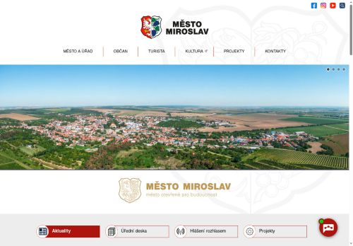 Zobrazit webové stránky Městský úřad Miroslav