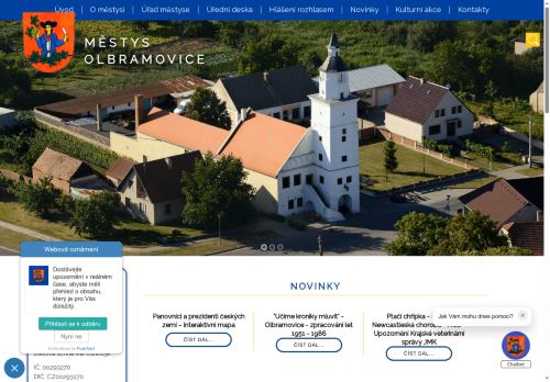 Zobrazit webové stránky Úřad městyse Olbramovice