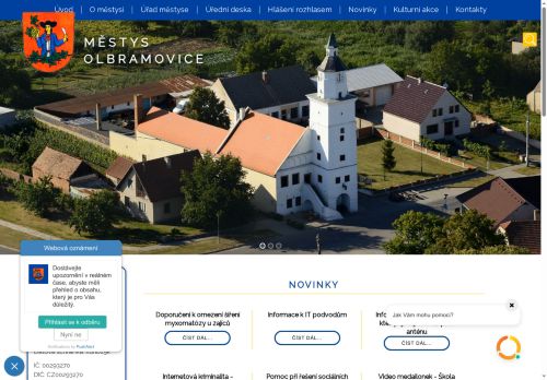 Zobrazit webové stránky Úřad městyse Olbramovice
