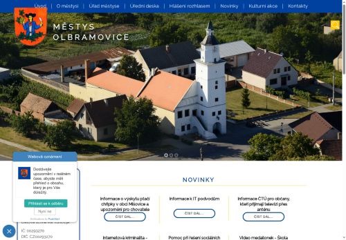Zobrazit webové stránky Úřad městyse Olbramovice