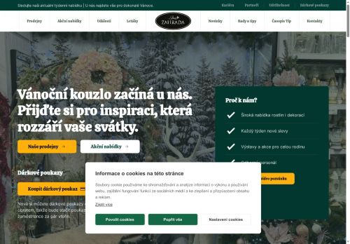 Webové stránky JINÁ ZAHRADA s.r.o., Mladá Boleslav