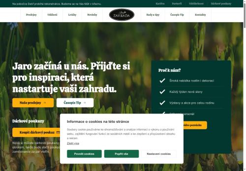 JINÁ ZAHRADA s.r.o. nabízí práci na pozici Pokladní v obci Mladá Boleslav