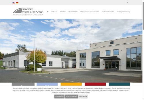 Webové stránky ROC - Galvanik s.r.o., Domažlice