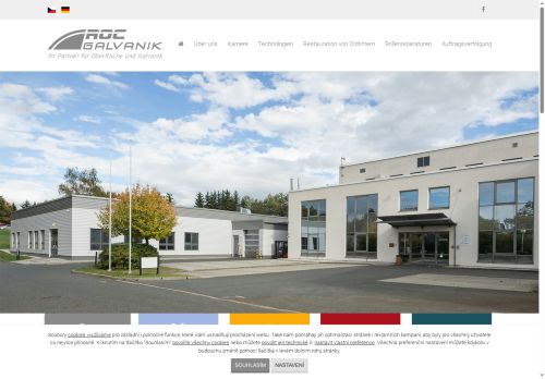 Webové stránky ROC - Galvanik s.r.o., Domažlice