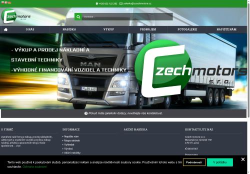 Czech motors s.r.o. nabízí práci na pozici Pomocný mechanik nákladních vozidel (m/ž) v obci Pavlíkov