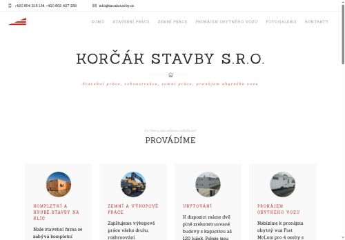 Korčák stavby s.r.o. nabízí práci na pozici Stavební dělník (m+ž) v obci Odolena Voda