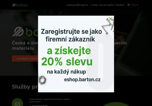 BARTON Market servis, s.r.o. nabízí práci na pozici OBCHODNÍ REFERENT/KA v obci Nymburk