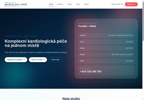 Zobrazit webové stránky Kardiologická a interní ambulance - MUDr. Jiří Krupička, Ph.D.