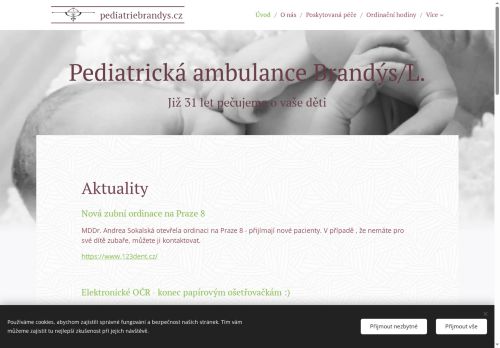 Zobrazit webové stránky Pediatrická ambulance Brandýs/L.  - MUDr. Eva Vitoušová