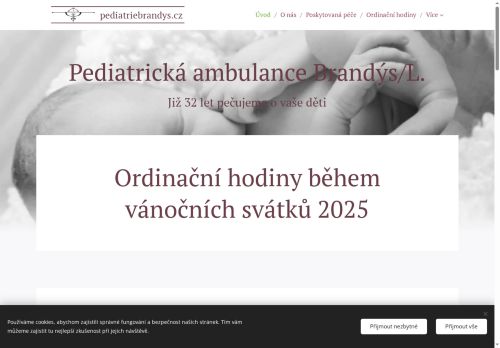 Zobrazit webové stránky Pediatrická ambulance Brandýs/L.  - MUDr. Eva Vitoušová