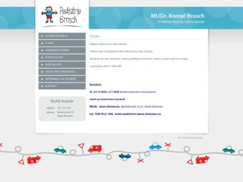 Pediatrie Brosch - MUDr. Kornel Brosch