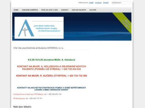 Psychiatrická ambulance ANTEROLI s.r.o.