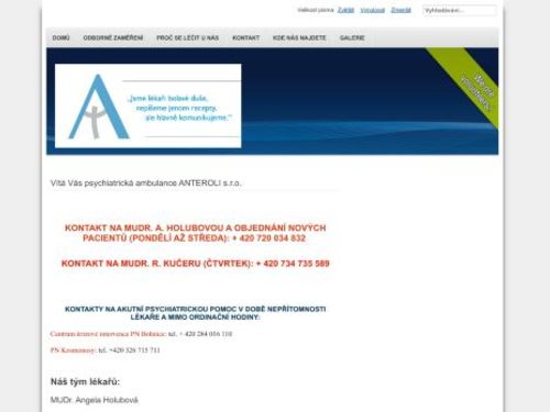 Psychiatrická ambulance ANTEROLI s.r.o.