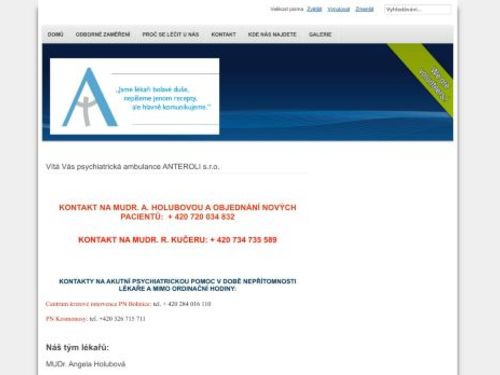 Psychiatrická ambulance ANTEROLI s.r.o.