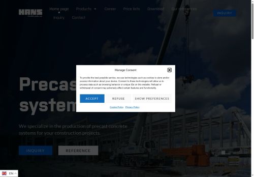 Zobrazit webové stránky H.A.N.S. stavby, a.s.