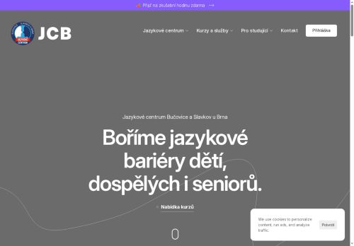 Webové stránky Jazykové centrum Bučovice a Slavkov u Brna, Bučovice