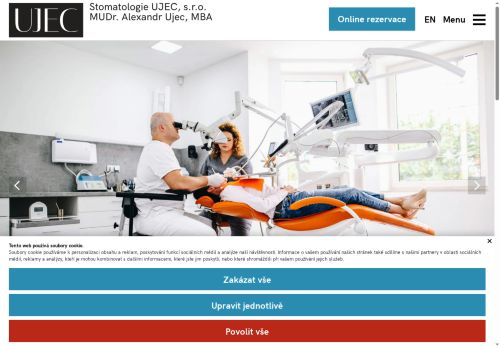 Zobrazit webové stránky Stomatologie UJEC - MUDr. Alexandr Ujec