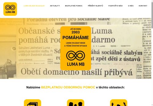 LUMA MB, z. s. nabízí práci na pozici Sociální pracovník v obci Mladá Boleslav