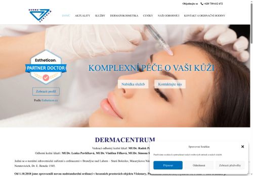 Zobrazit webové stránky Kožní ordinace - Dermacentrum Neratovice - MUDr. Radek Pavlíček