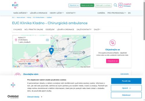 Zobrazit webové stránky Chirurgická ambulance - EUC Klinika Kladno