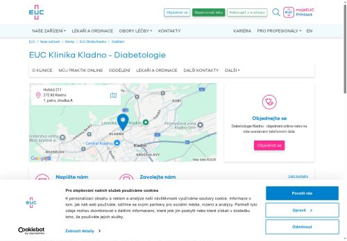 Zobrazit webové stránky Diabetologie - EUC Klinika Kladno
