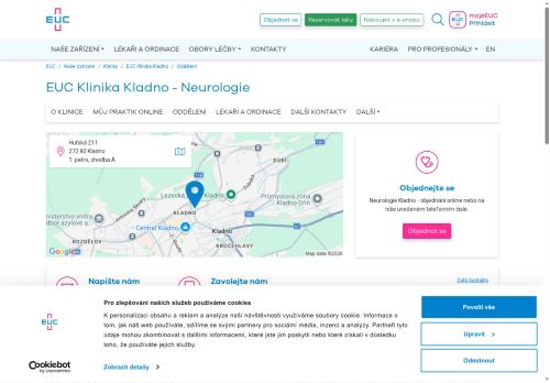 Zobrazit webové stránky Neurologie - EUC Klinika Kladno