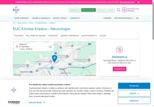 Zobrazit webové stránky Neurologie - EUC Klinika Kladno