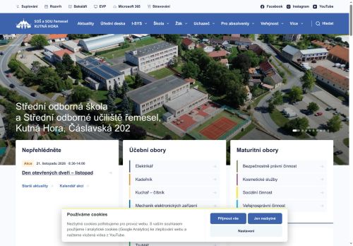 Střední odborná škola a Střední odborné učiliště řemesel, Kutná Hora, Čáslavská 202 nabízí práci na pozici Uklízeč/ka ve vzdělávacím zařízení v obci Kutná Hora