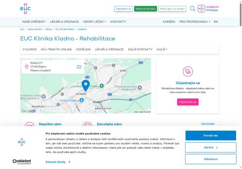 Zobrazit webové stránky Rehabilitace - EUC Klinika Kladno