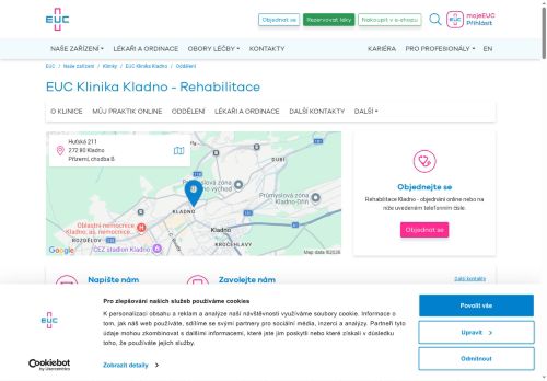 Zobrazit webové stránky Rehabilitace - EUC Klinika Kladno