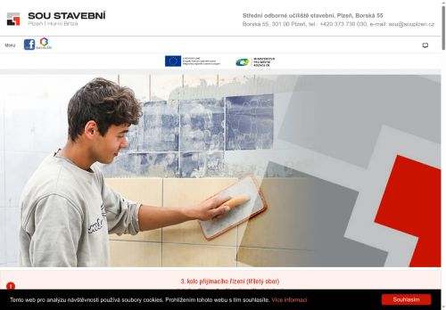 Webové stránky Střední odborné učiliště stavební, Plzeň, Borská 55, Plzeň