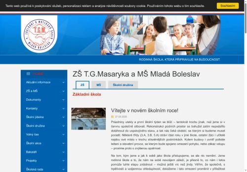 Zobrazit webové stránky Základní škola T. G. Masaryka a Mateřská škola Mladá Boleslav