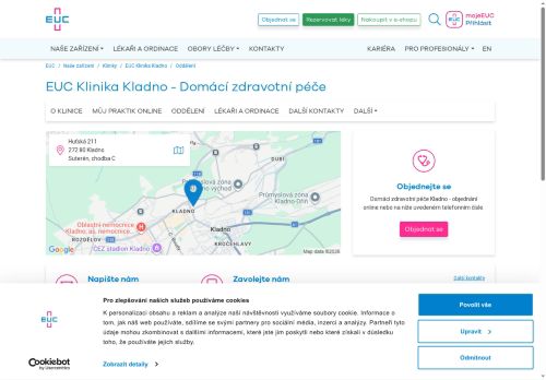Zobrazit webové stránky Domácí zdravotní péče - EUC Klinika Kladno