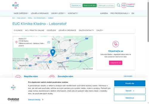 Zobrazit webové stránky Laboratoř - EUC Klinika Kladno