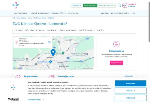 Zobrazit webové stránky Laboratoř - EUC Klinika Kladno